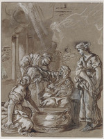 K 087
          <br/>
          Geboorte van Maria
          <br/>
          <em>Baldini, Pietro Paolo (werkz. 1605-1650) - toegeschreven aan</em>